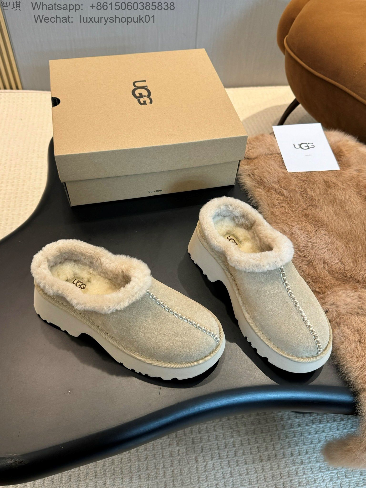 Women UGG Fur Slipper Shoes