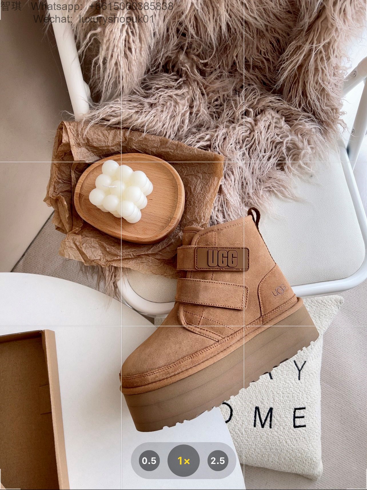 Women UGG Platform Mini boot Fur ankle bootie Shoes