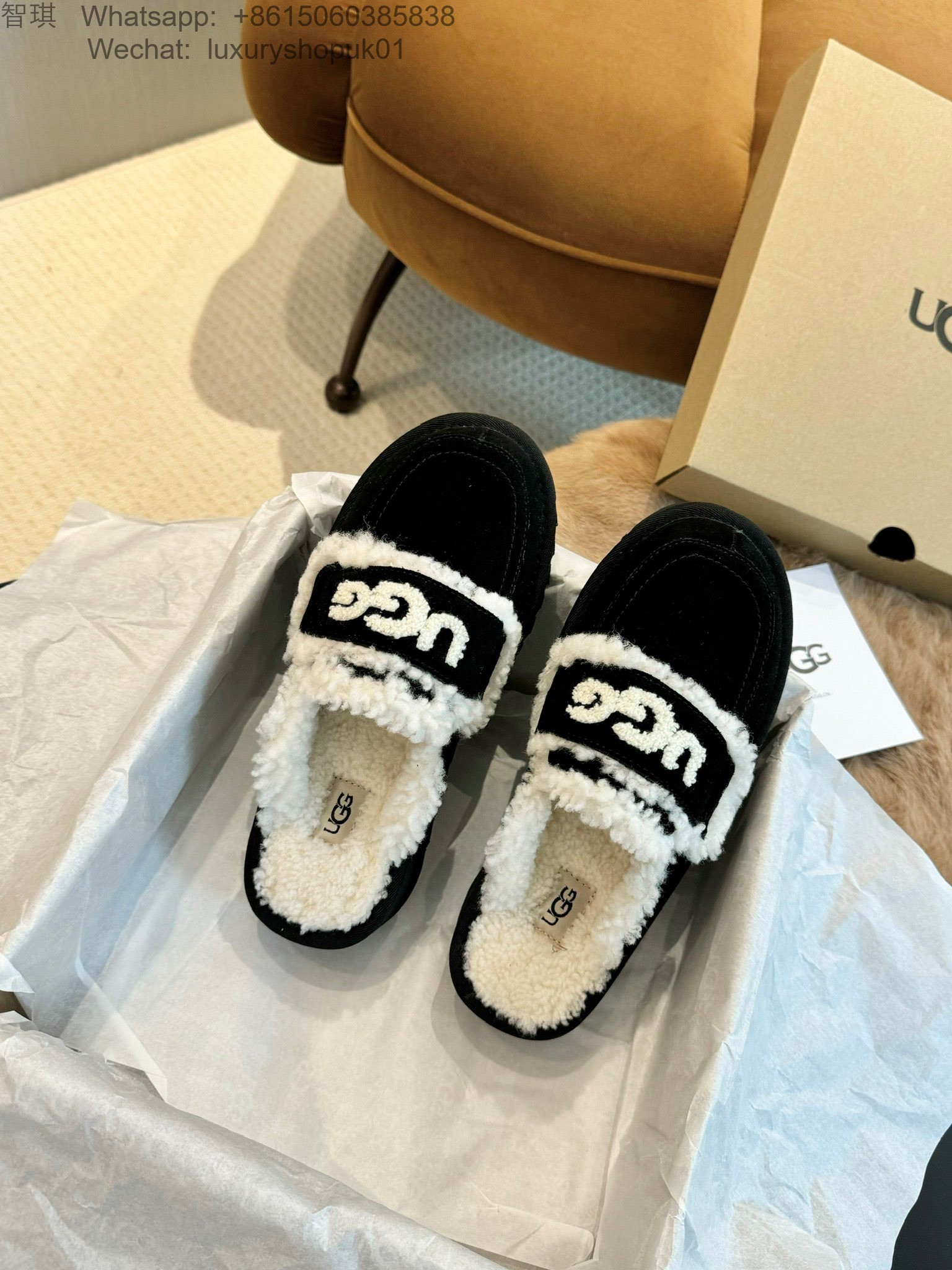 Women UGG Fur Slipper Shoes