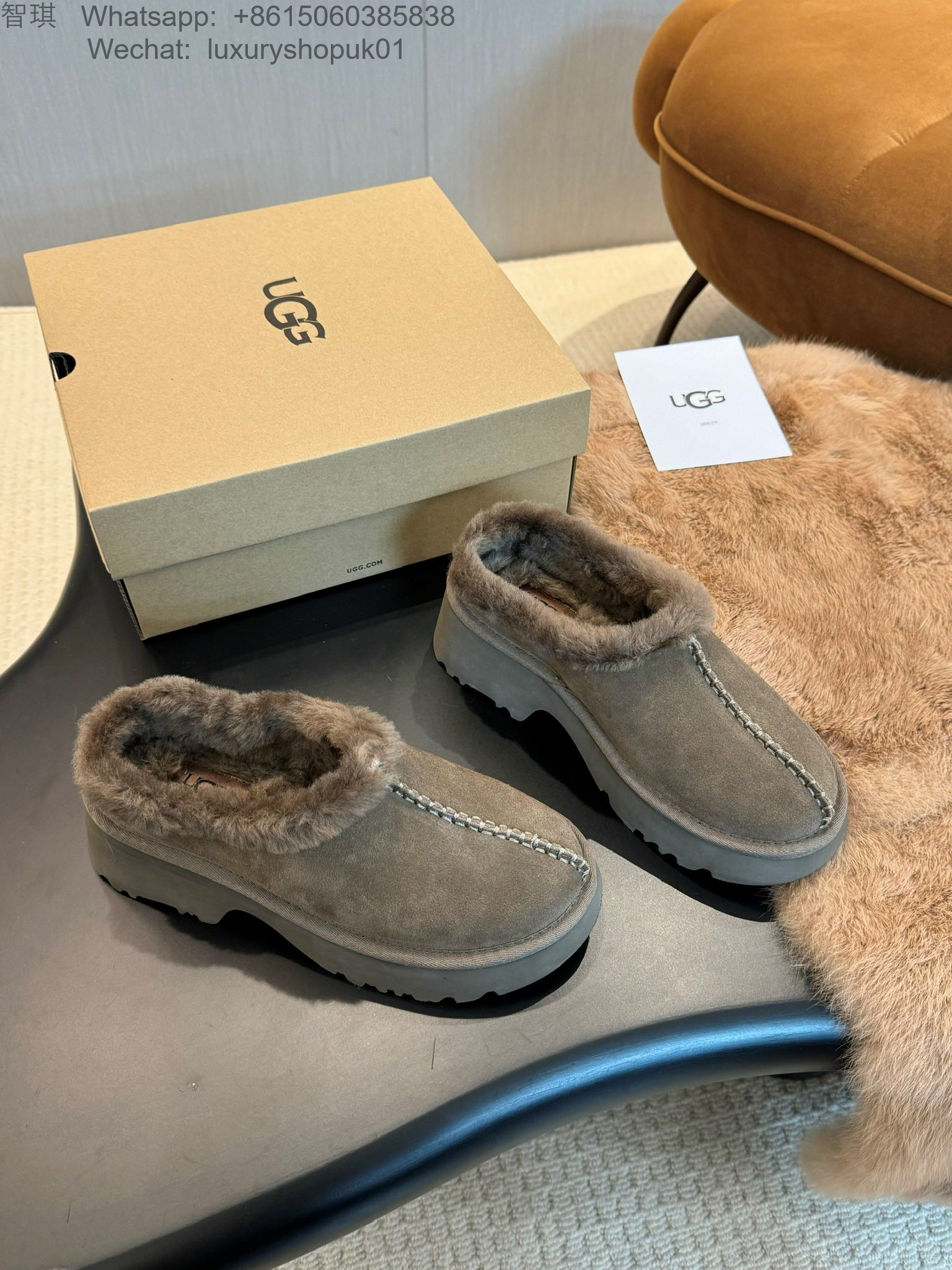 Women UGG Fur Slipper Shoes