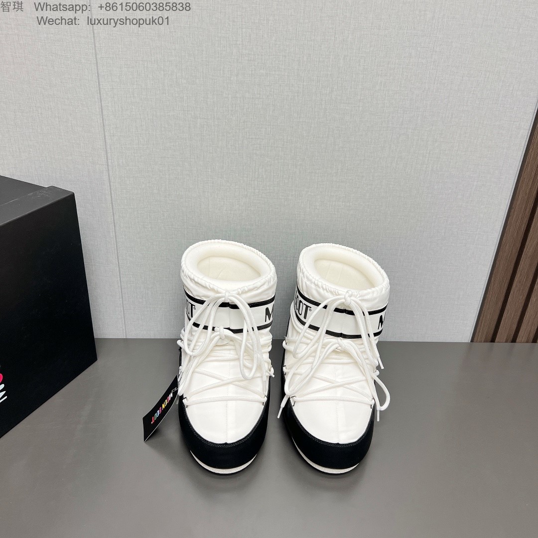 Moon Boot Icon Glance Satin Nylon Lace-Up Women Snow Boots