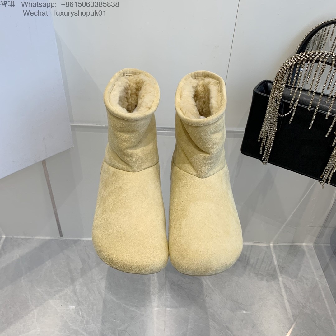 Women Loewe Suede-Shearling Lago Snow Ankle Boot