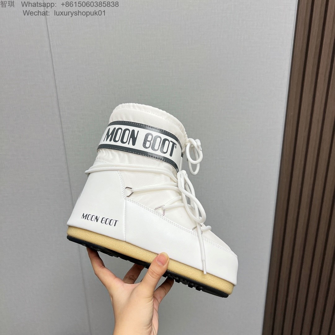 Moon Boot Icon Glance Satin Nylon Lace-Up Women Snow Boots