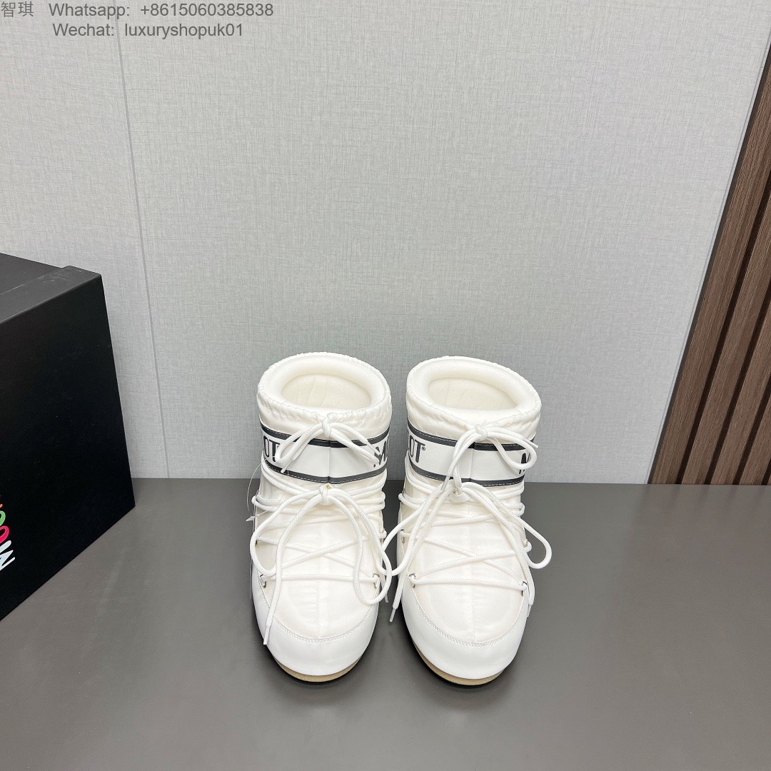 Moon Boot Icon Glance Satin Nylon Lace-Up Women Snow Boots