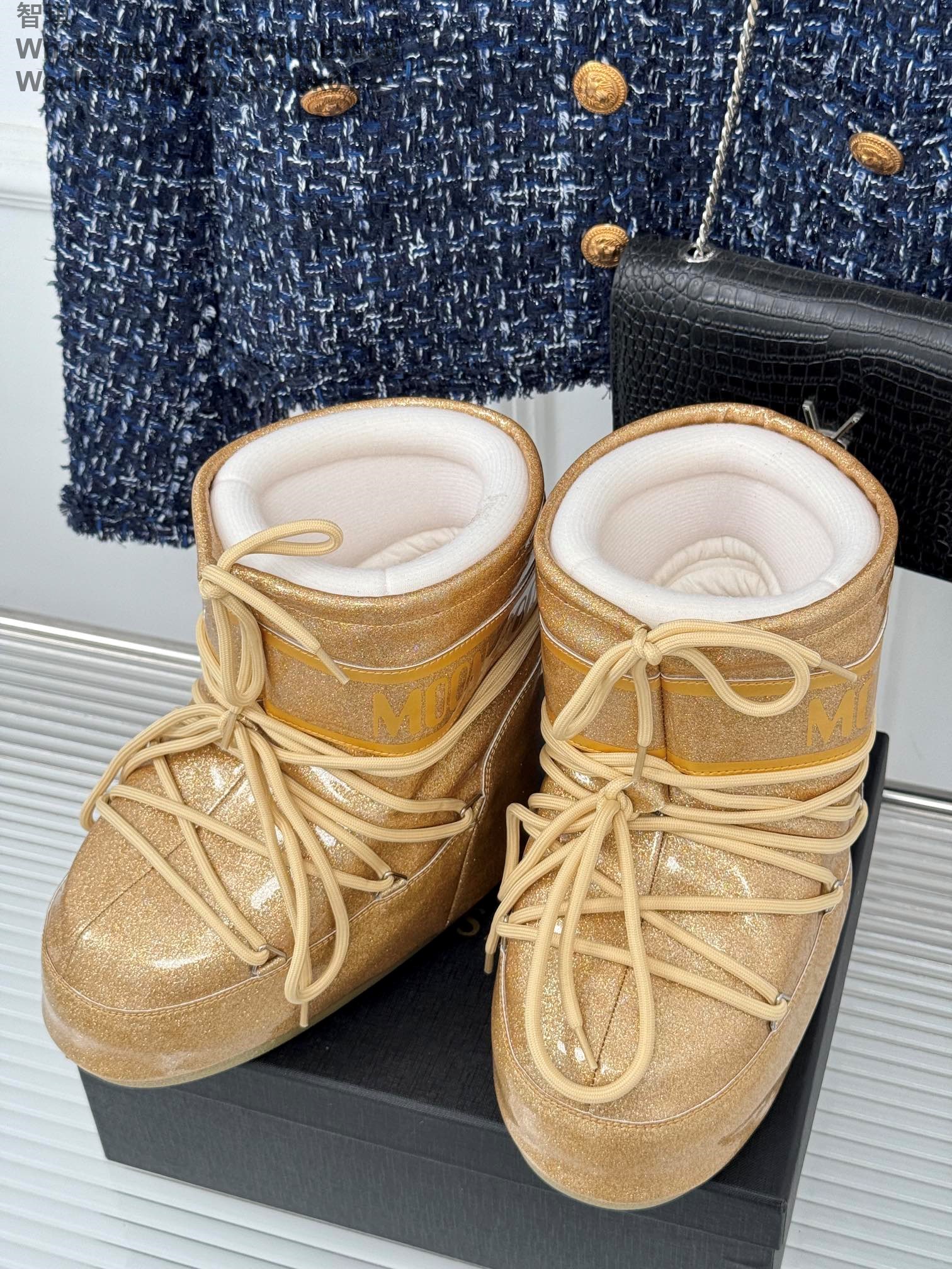 Moon Boot Park Lace-Up Women Ankle Boots Snow Shoes