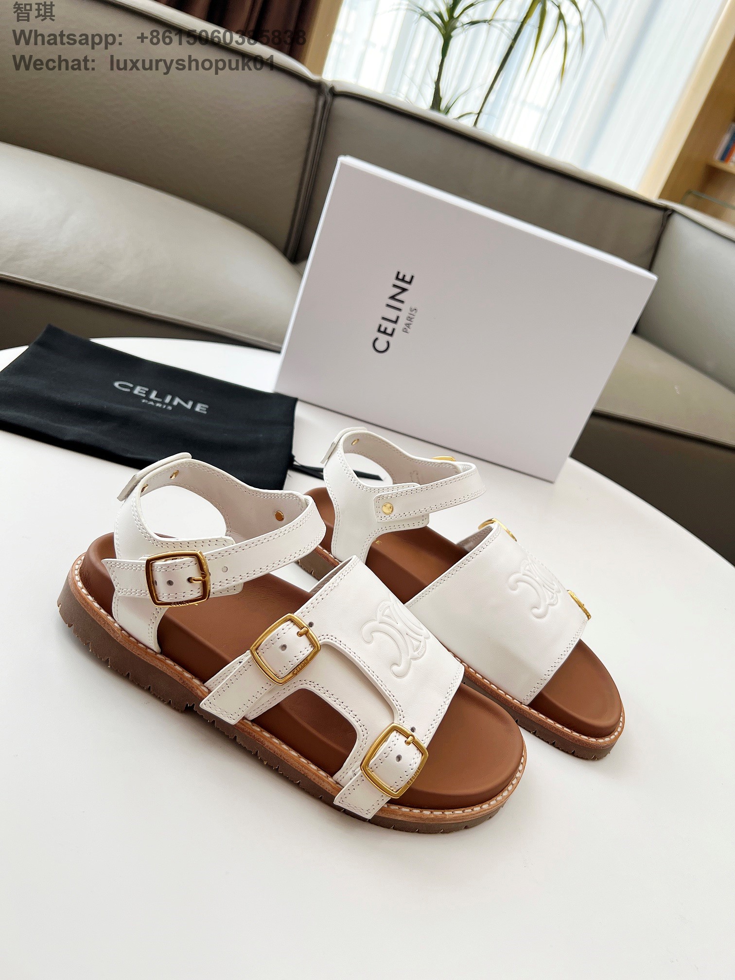 Celine Mino Sandal Women Flat Shoes