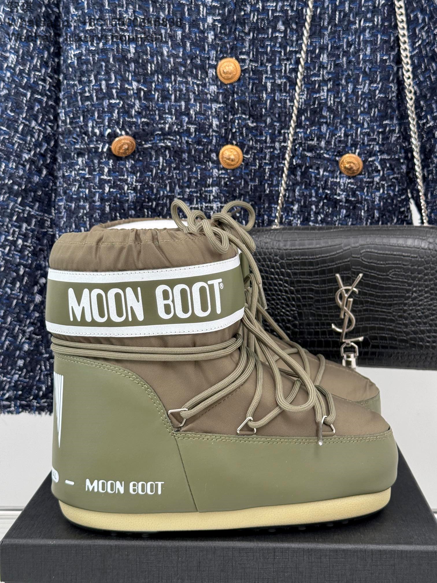 Moon Boot Park Lace-Up Women Ankle Boots Snow Shoes