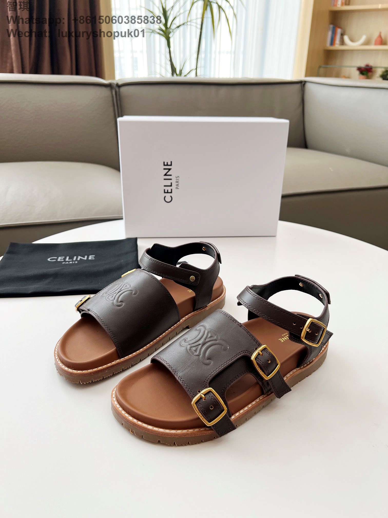 Celine Mino Sandal Women Flat Shoes