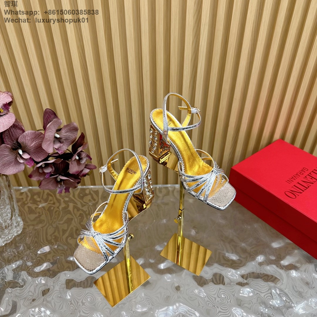 Valentino Preshoes Embellished Open Toe Sandals Women Shoes