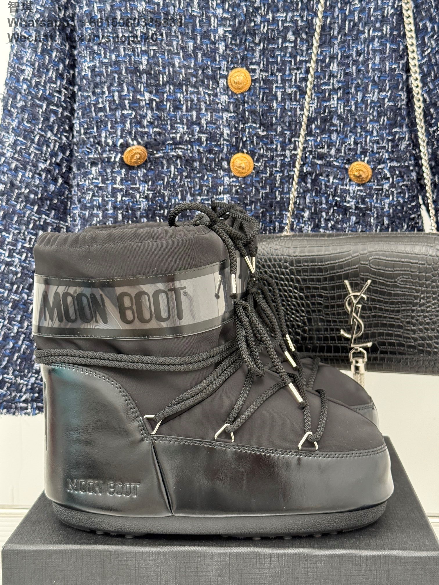 Moon Boot Park Lace-Up Women Ankle Boots Snow Shoes