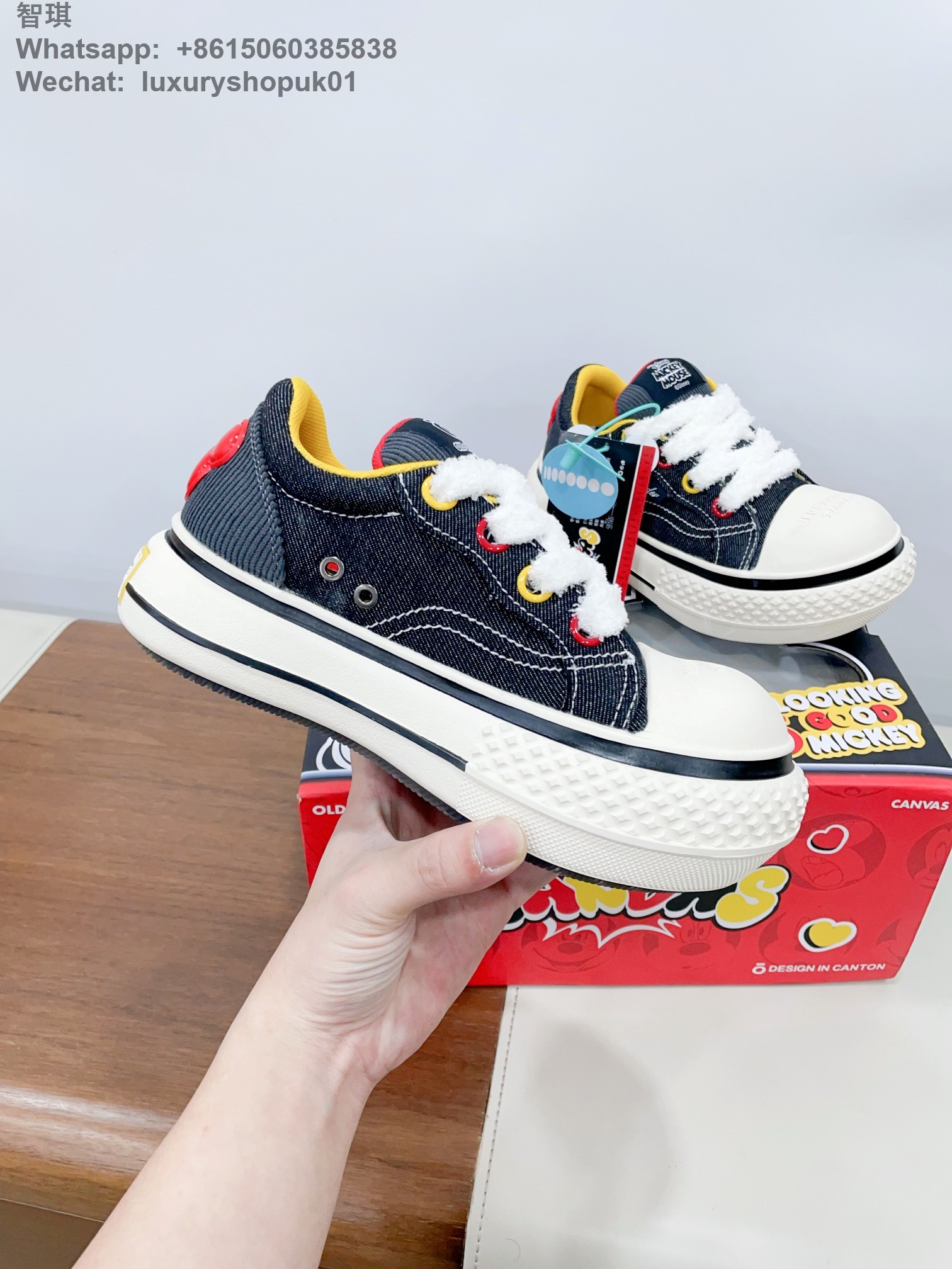 Old Order Disney Mickey Mouse Chunky Sneakers Mens Women Shoes