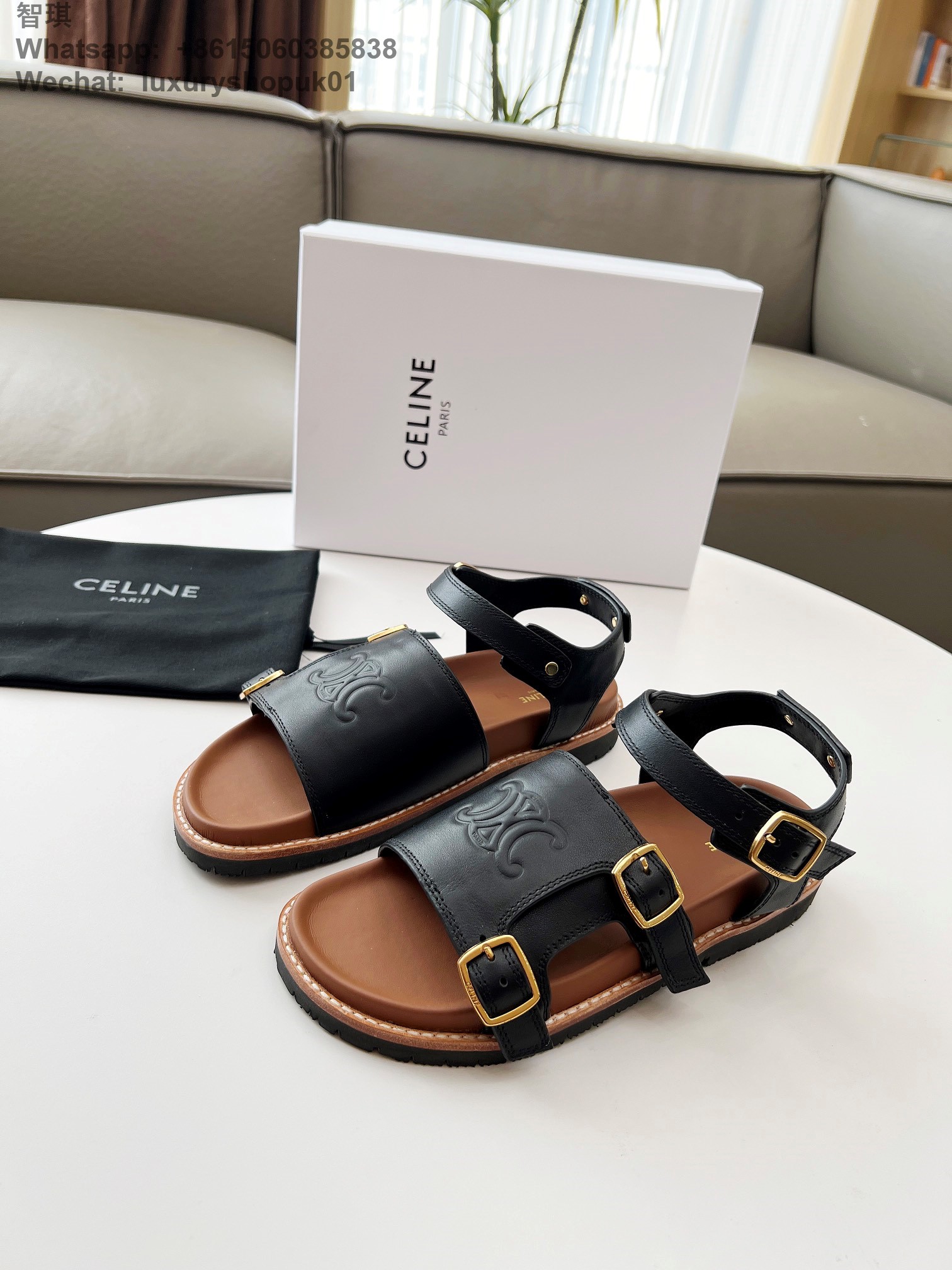 Celine Mino Sandal Women Flat Shoes