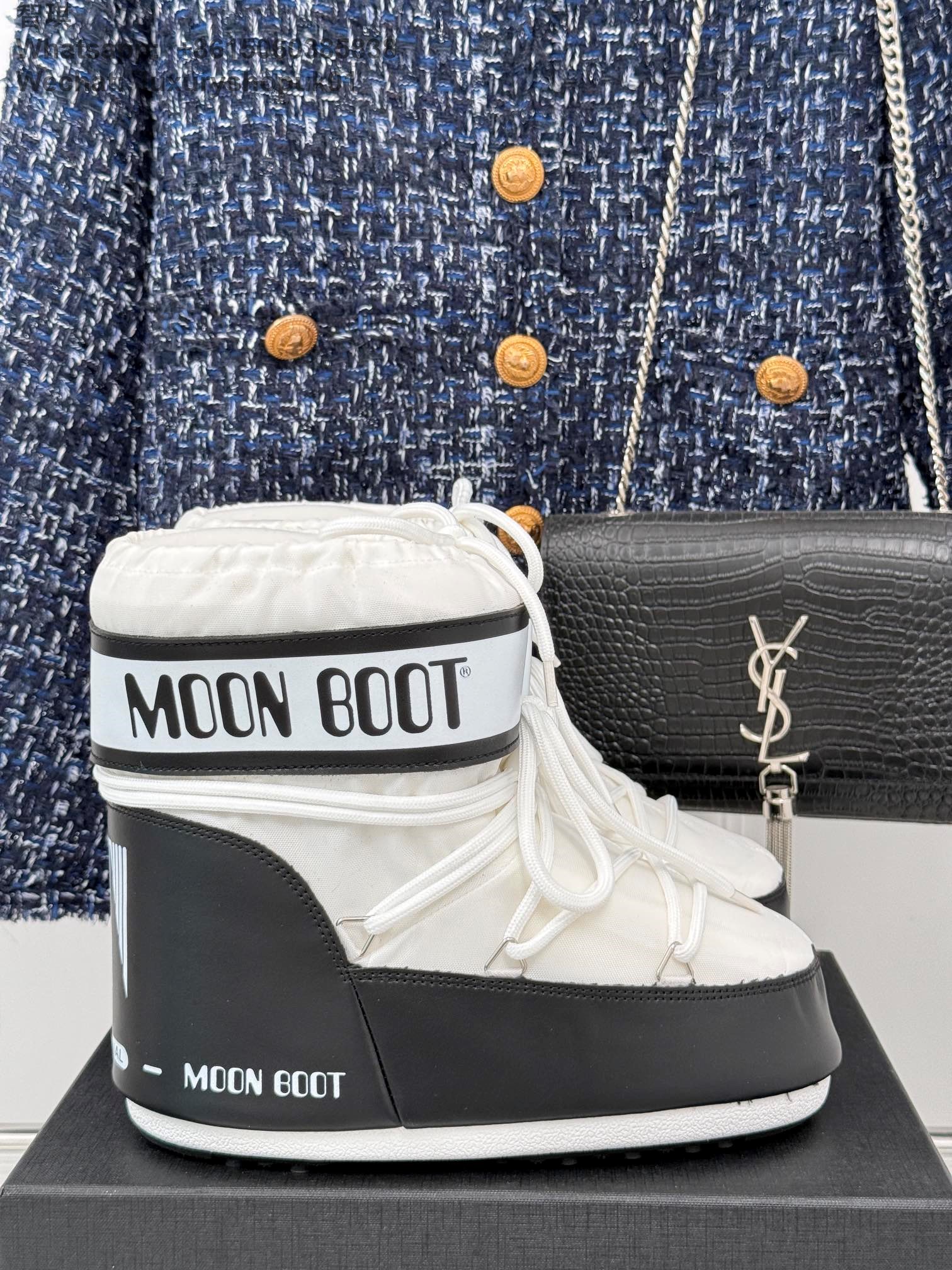 Moon Boot Park Lace-Up Women Ankle Boots Snow Shoes