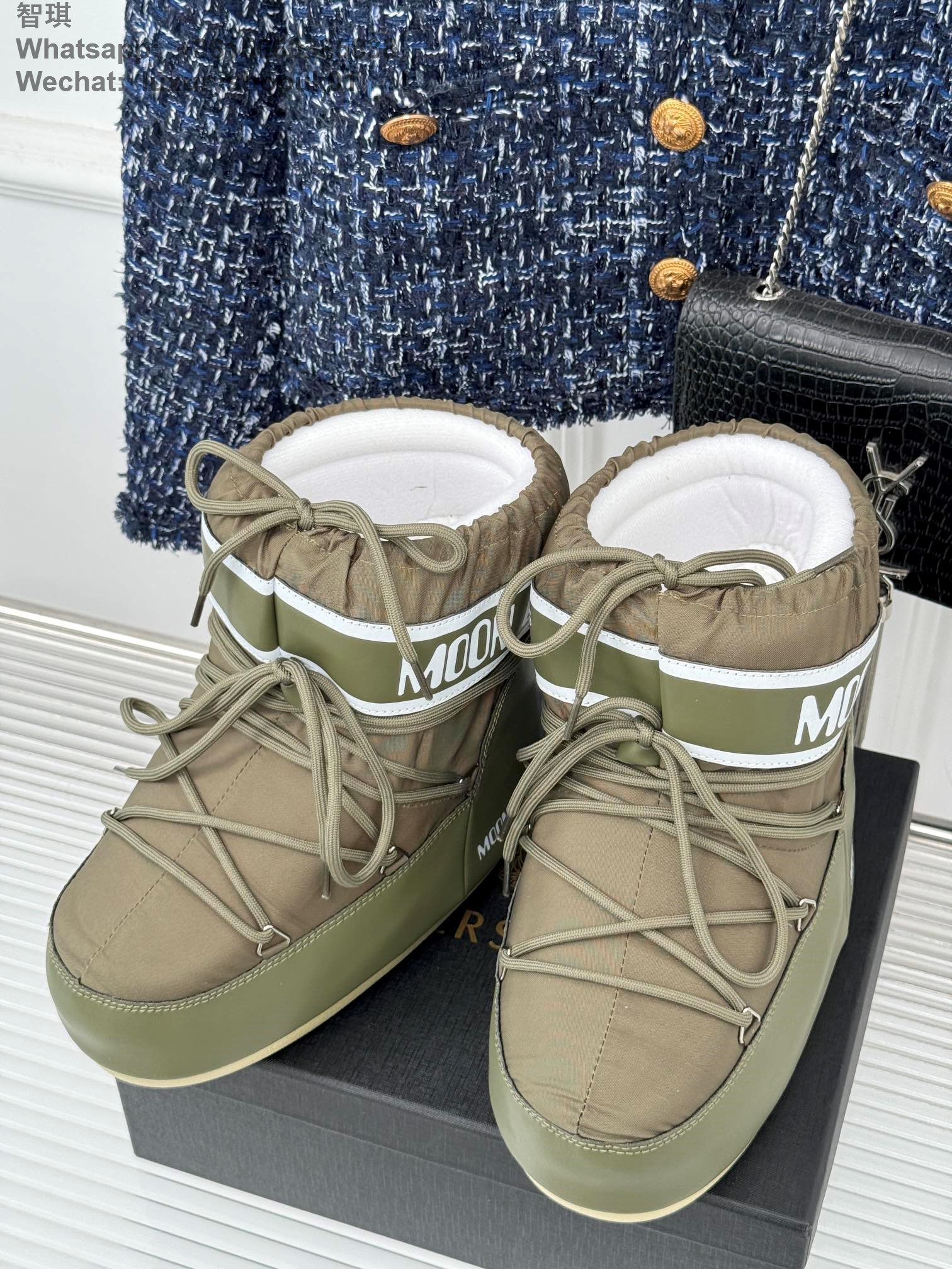 Moon Boot Park Lace-Up Women Ankle Boots Snow Shoes