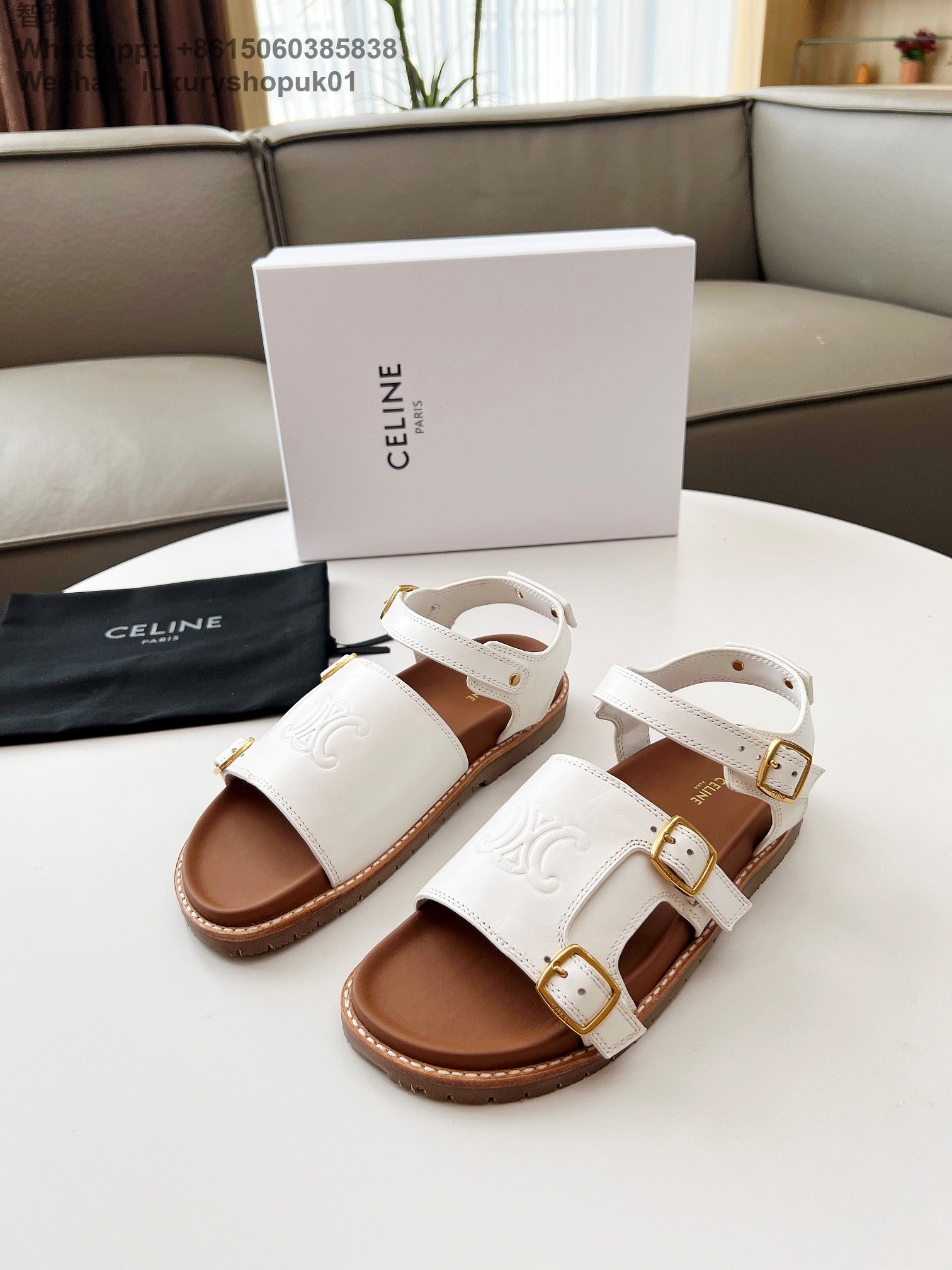 Celine Mino Sandal Women Flat Shoes