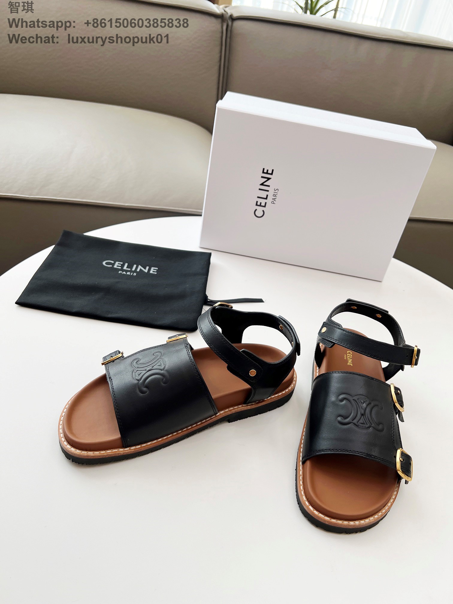Celine Mino Sandal Women Flat Shoes
