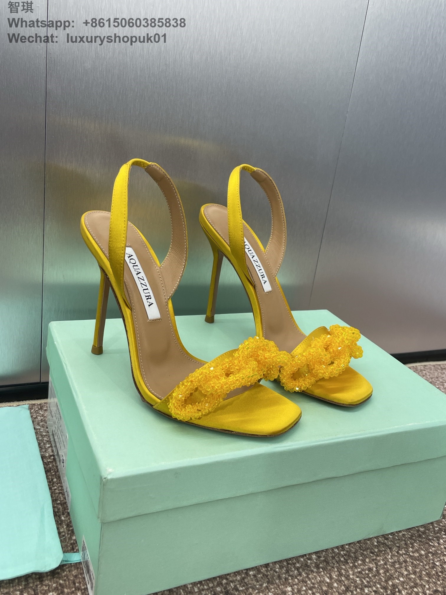 Aquazzura Very Bow Tie Crystal sandals satin open toe buckle ankle strap stiletto heels Women Shoes