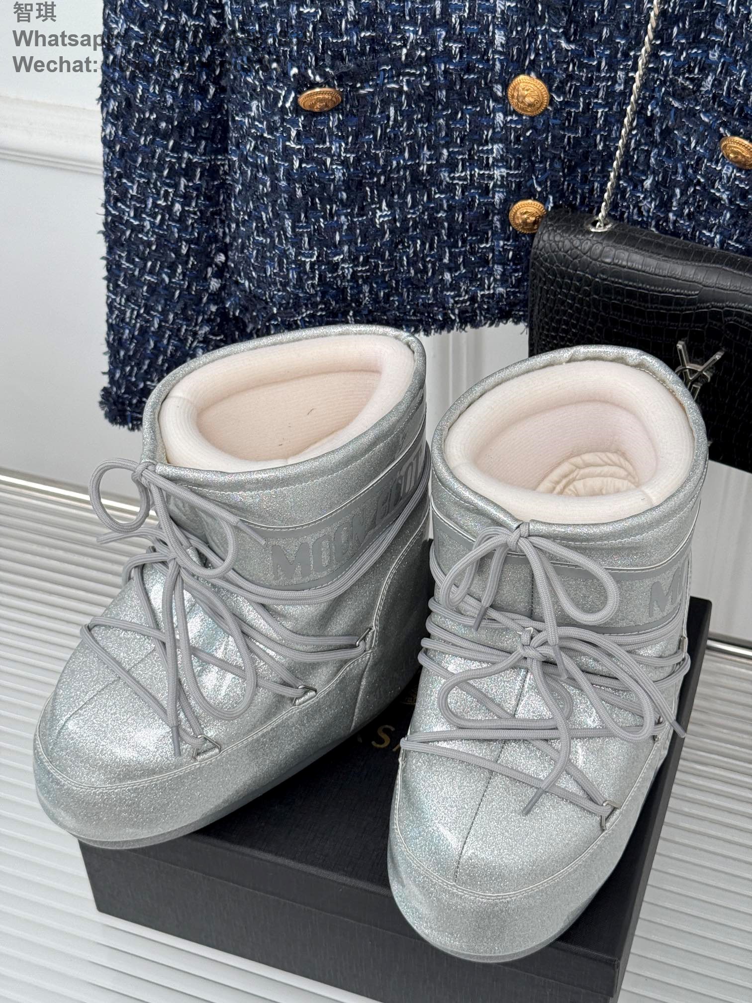 Moon Boot Park Lace-Up Women Ankle Boots Snow Shoes