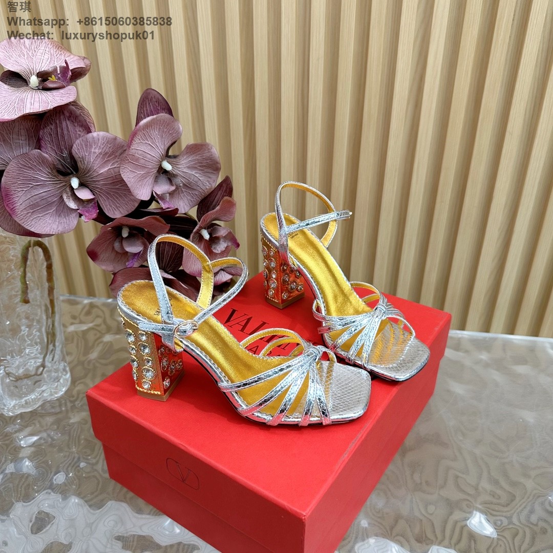 Valentino Preshoes Embellished Open Toe Sandals Women Shoes