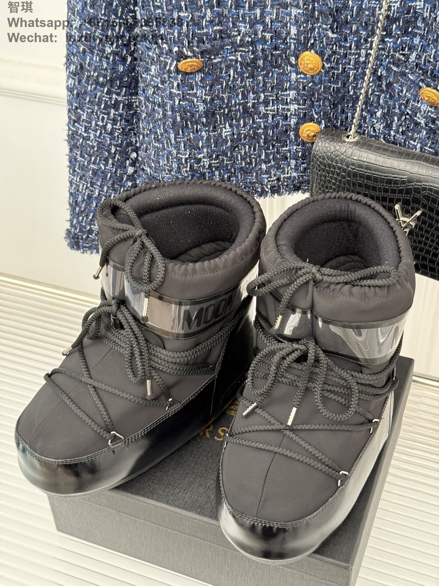 Moon Boot Park Lace-Up Women Ankle Boots Snow Shoes