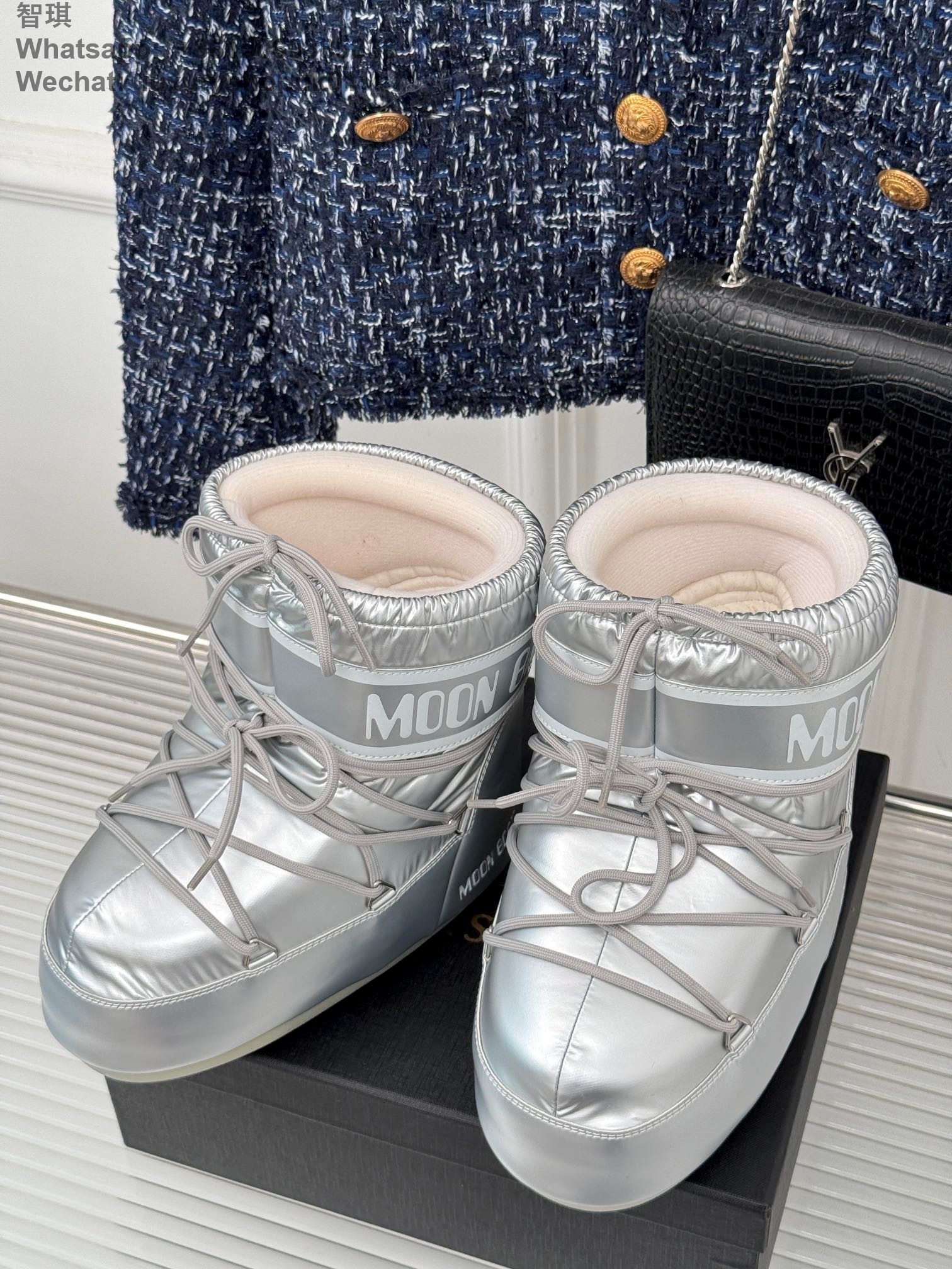 Moon Boot Park Lace-Up Women Ankle Boots Snow Shoes