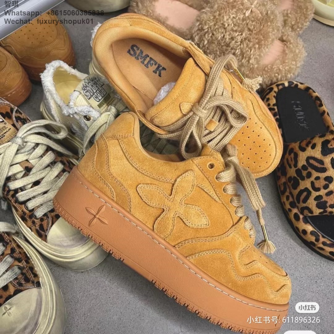 SMFK Compass Gingerbread Desert Skaters Skateboarding Shoes Women Sneaker