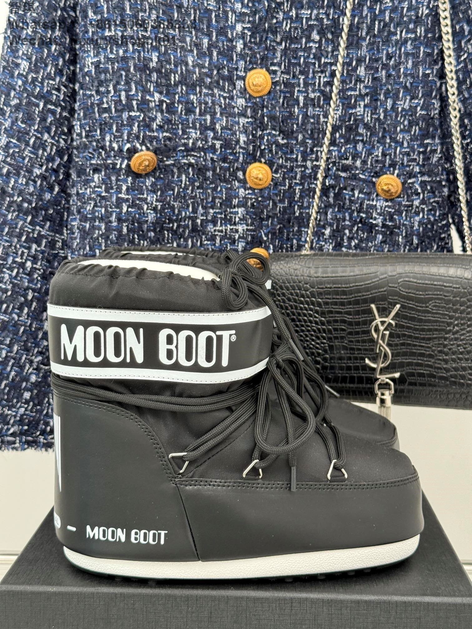 Moon Boot Park Lace-Up Women Ankle Boots Snow Shoes