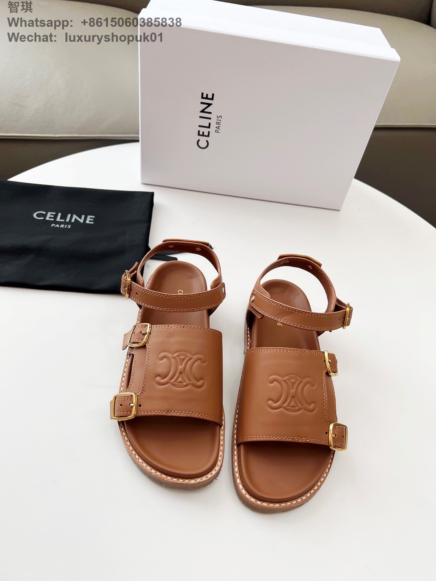 Celine Mino Sandal Women Flat Shoes