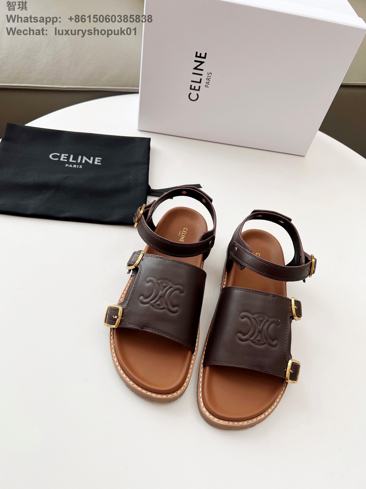 Celine Mino Sandal Women Flat Shoes