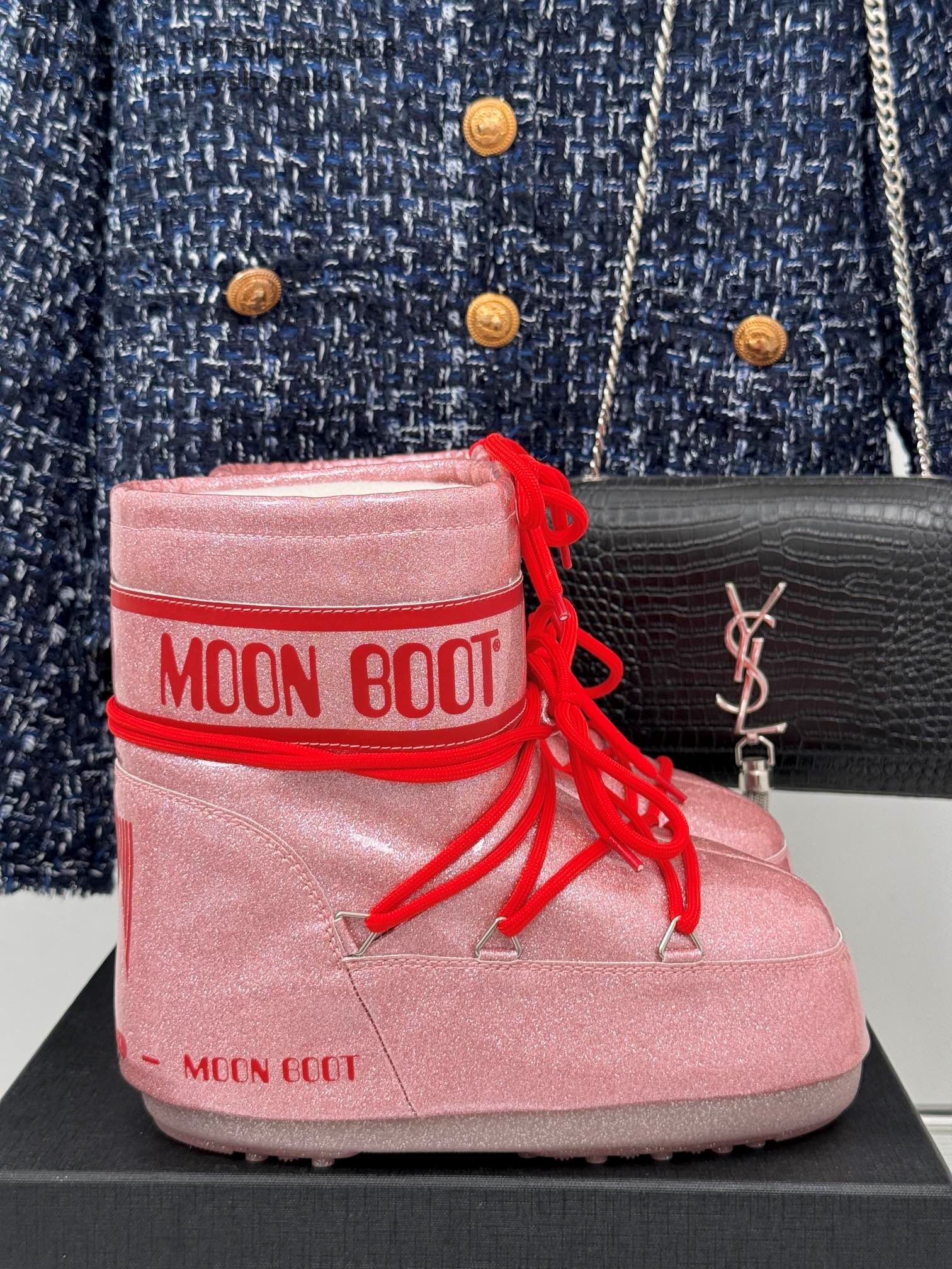 Moon Boot Park Lace-Up Women Ankle Boots Snow Shoes