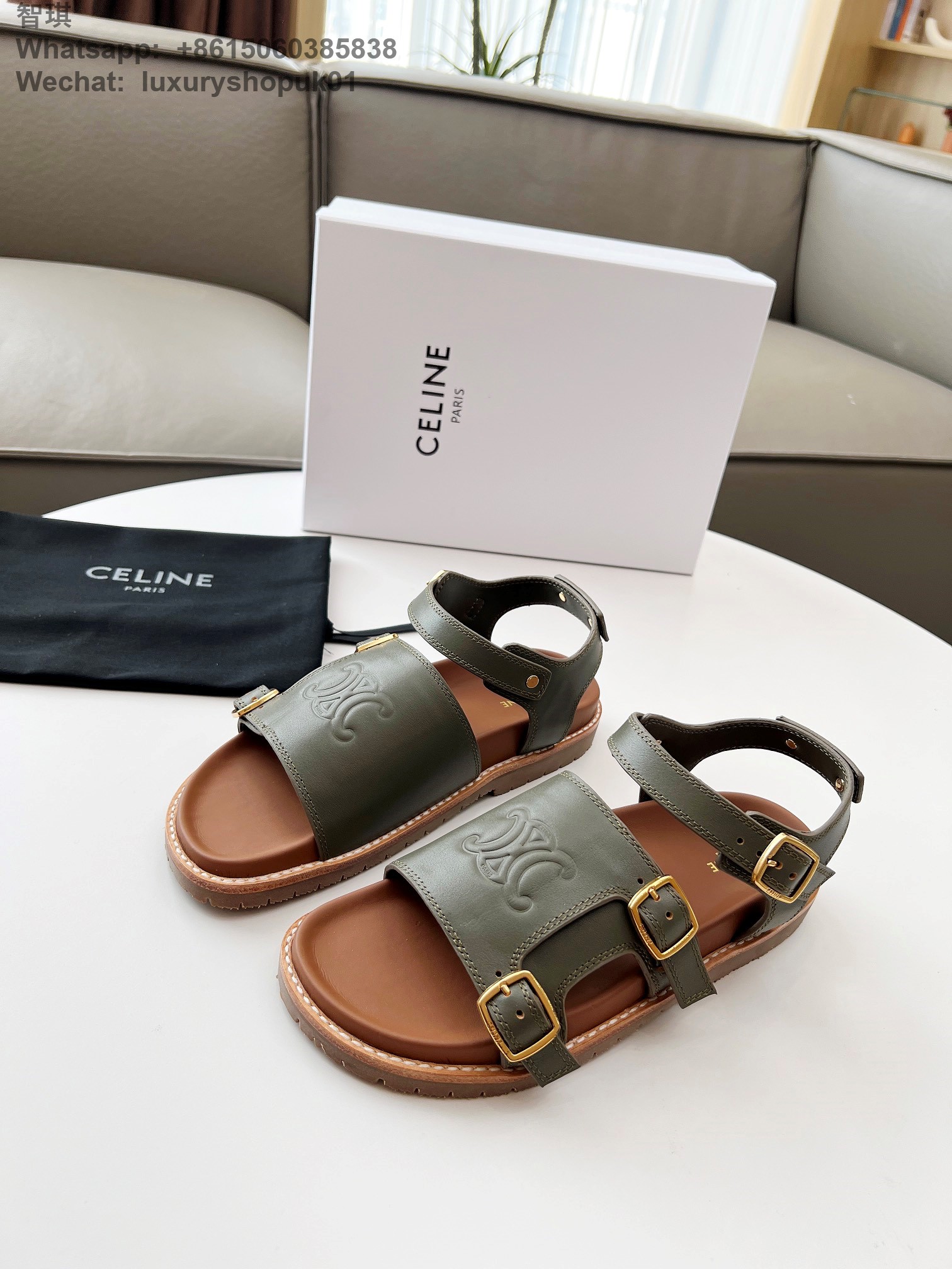 Celine Mino Sandal Women Flat Shoes