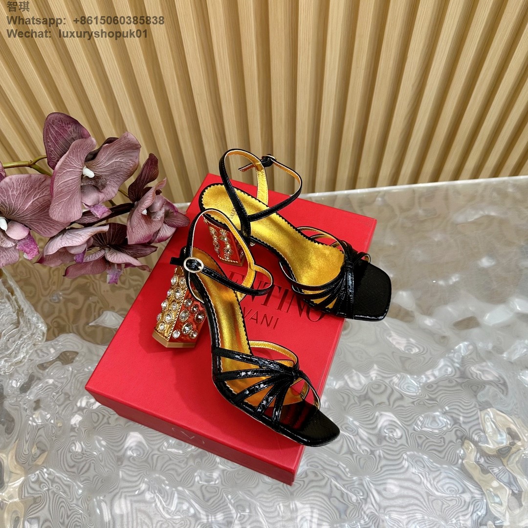 Valentino Preshoes Embellished Open Toe Sandals Women Shoes