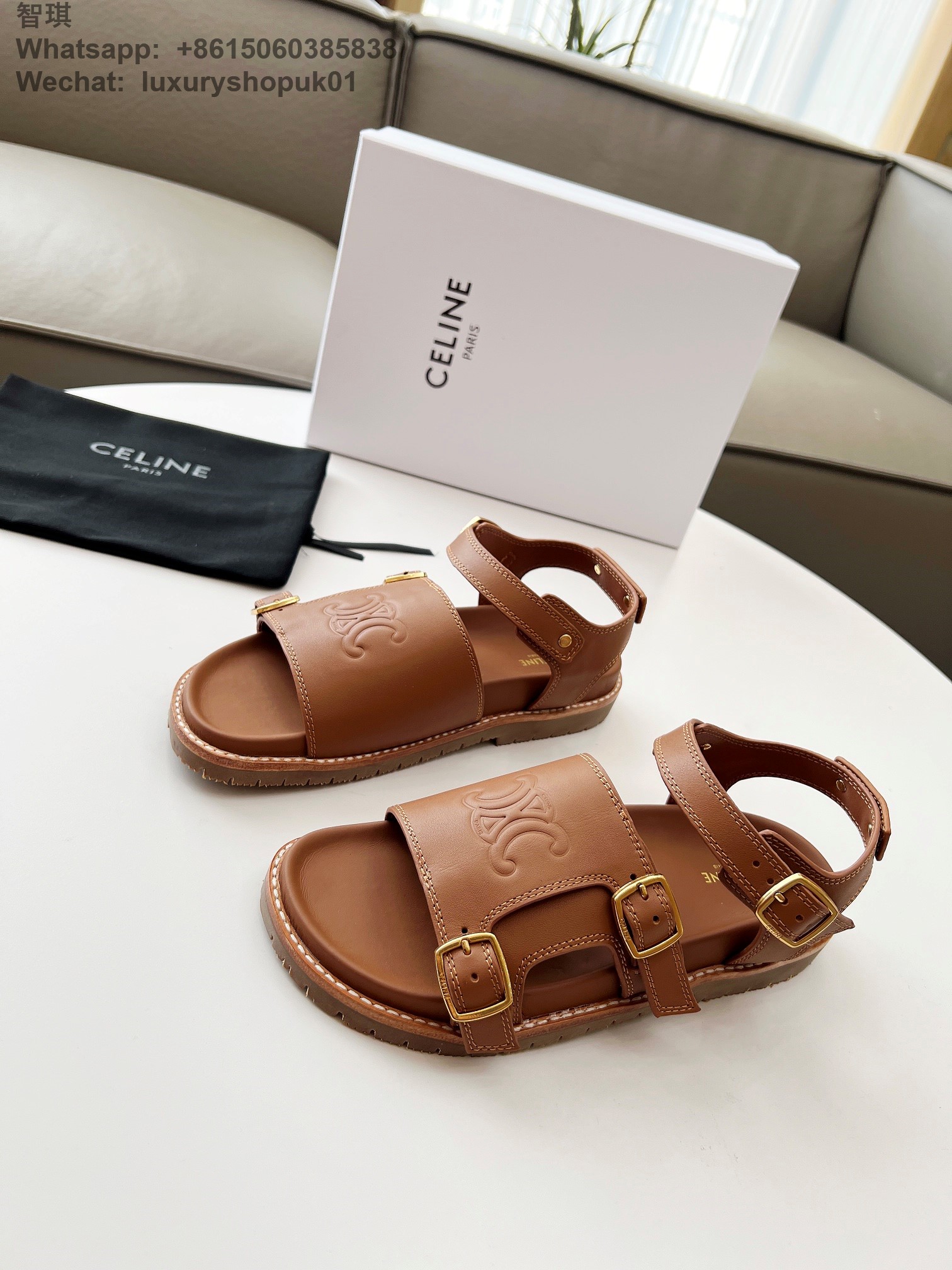 Celine Mino Sandal Women Flat Shoes