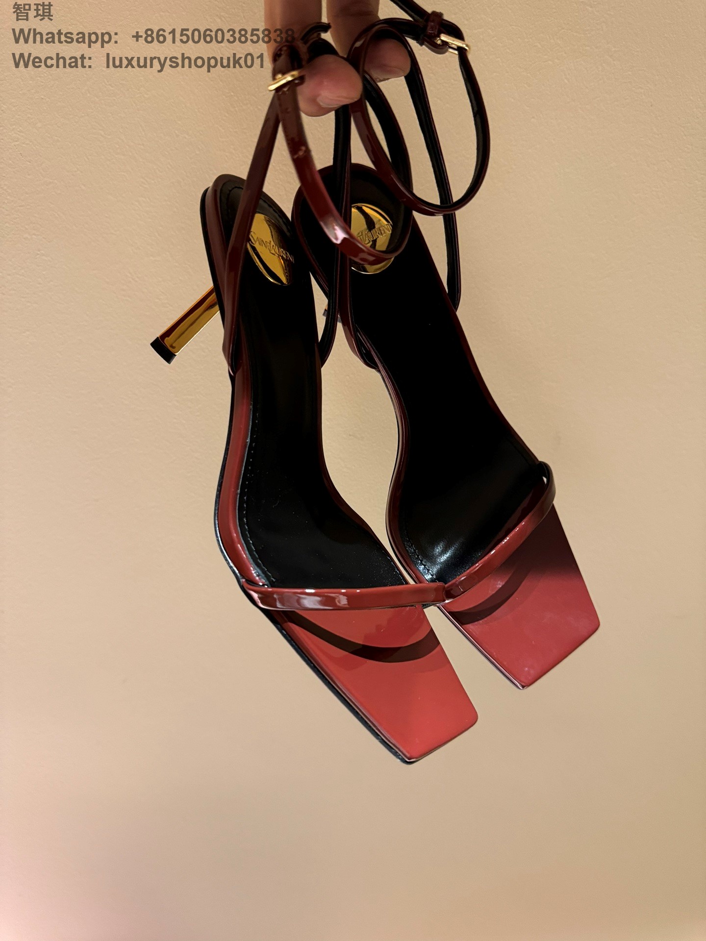 Saint Laurent Strappy Heel Sandals ysl women shoes