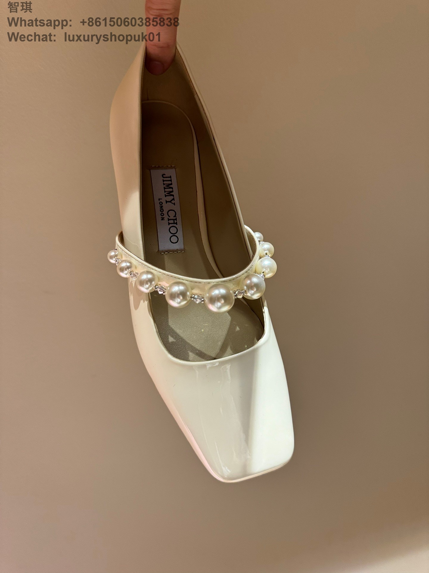 Jimmy Choo Pearl Mary Jane Elisa Women Block Heels Shoes