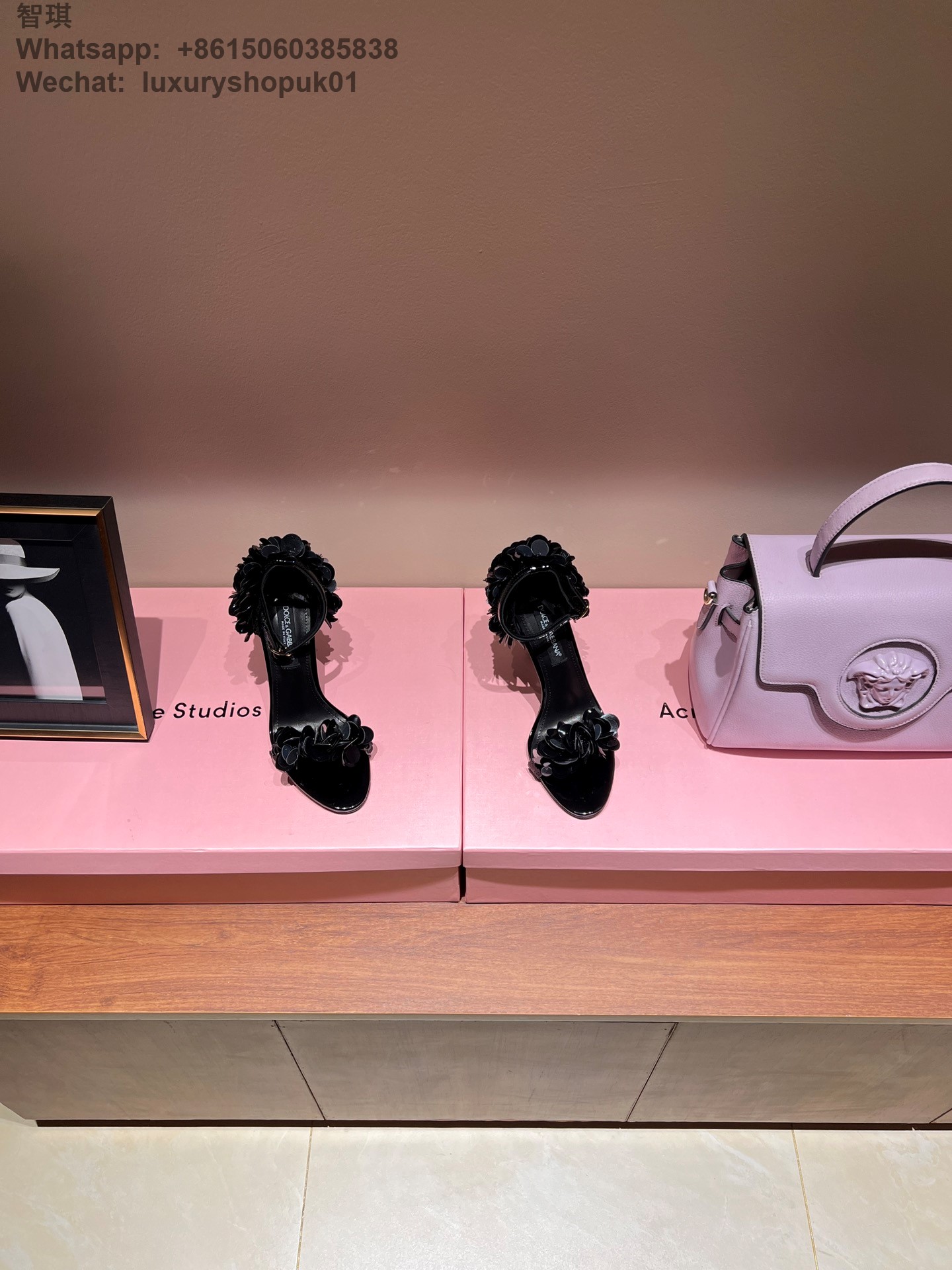 Dolce & Gabbana Floral Ankle-Starp Sandals High Heels Women Shoes