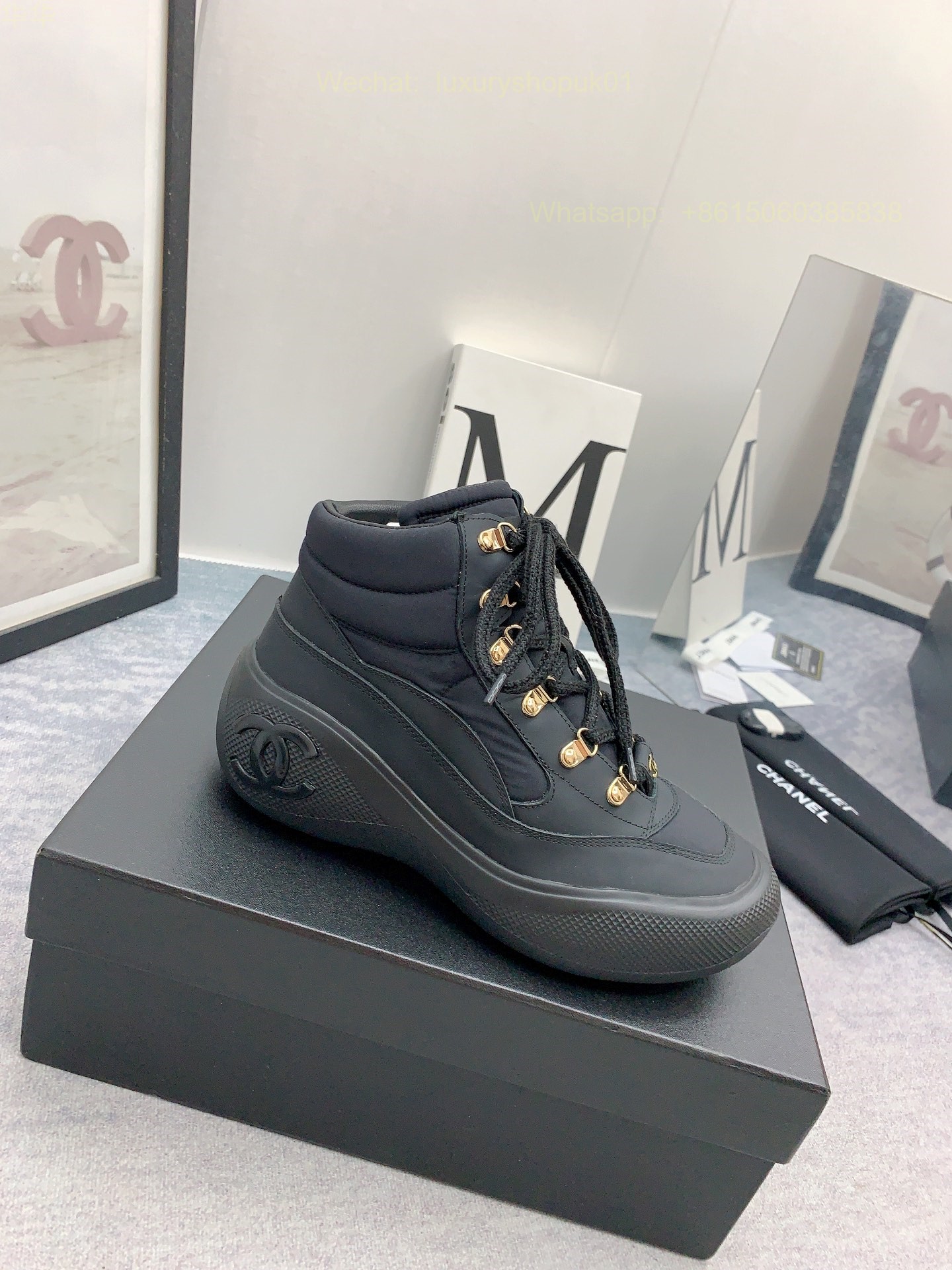 Chanel High top Sneaker CC Logo Women Shoes
