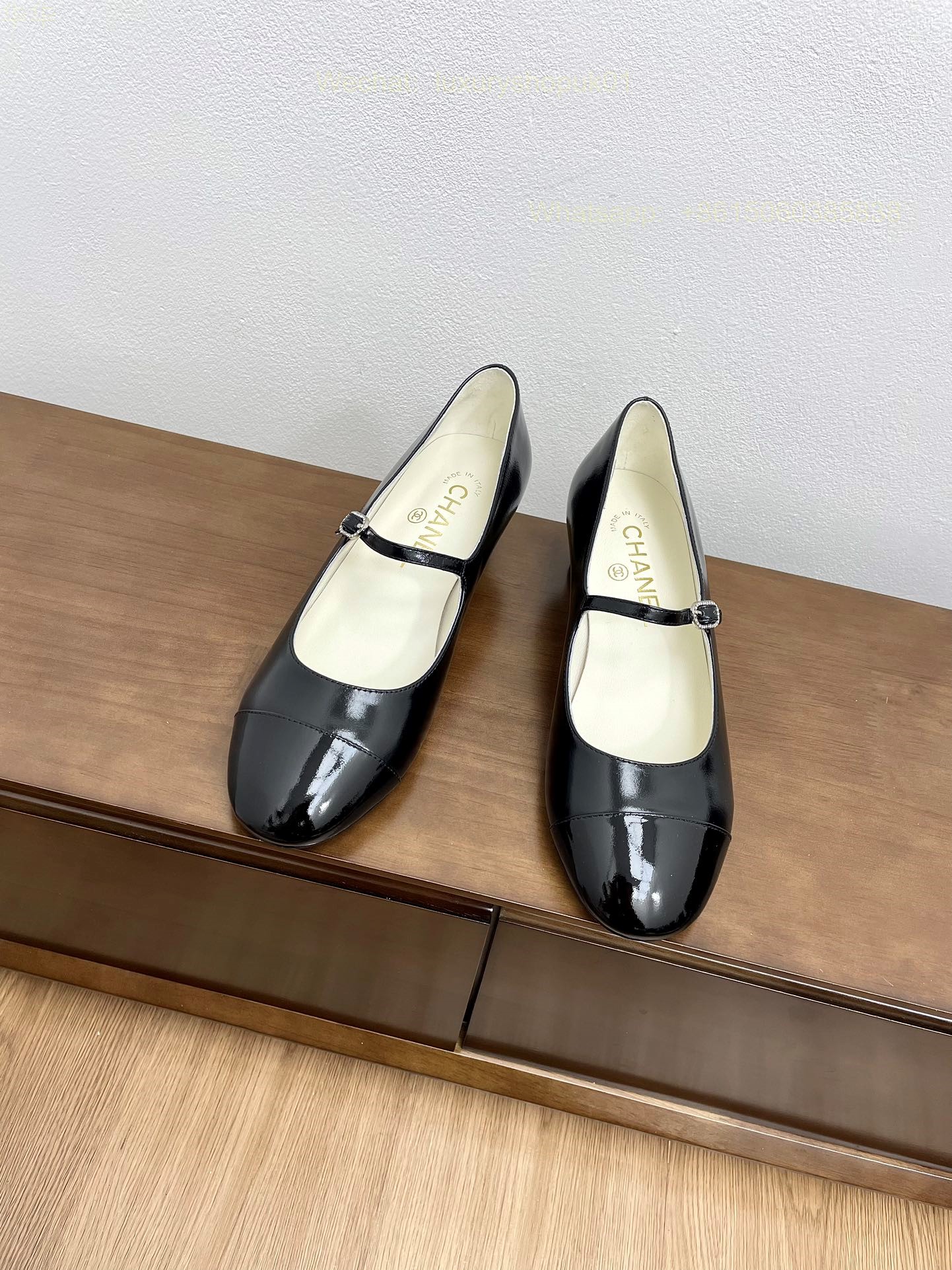 Chanel Bow Two Tone Heels Leather CC Block Heel Pumps Women Shoes