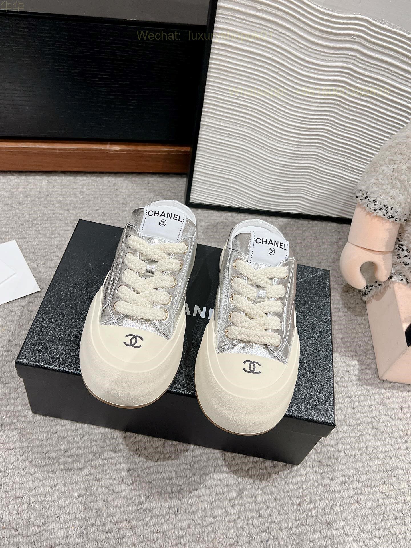 Chanel Slipper Sneaker CC Logo Women Shoes