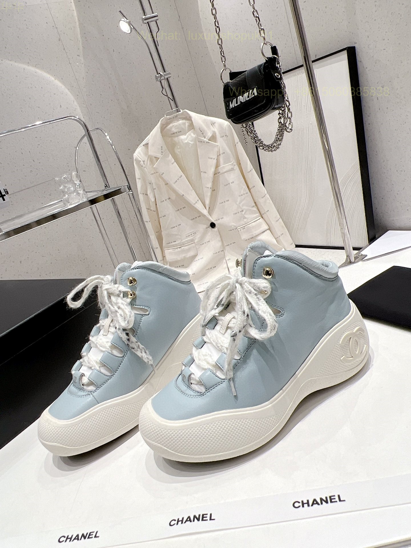 Chanel High top Sneaker CC Logo Women Shoes