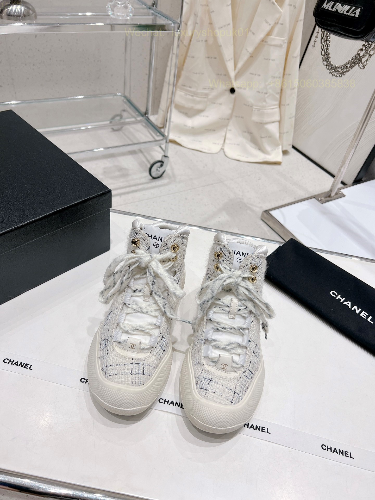 Chanel High top Sneaker CC Logo Women Shoes