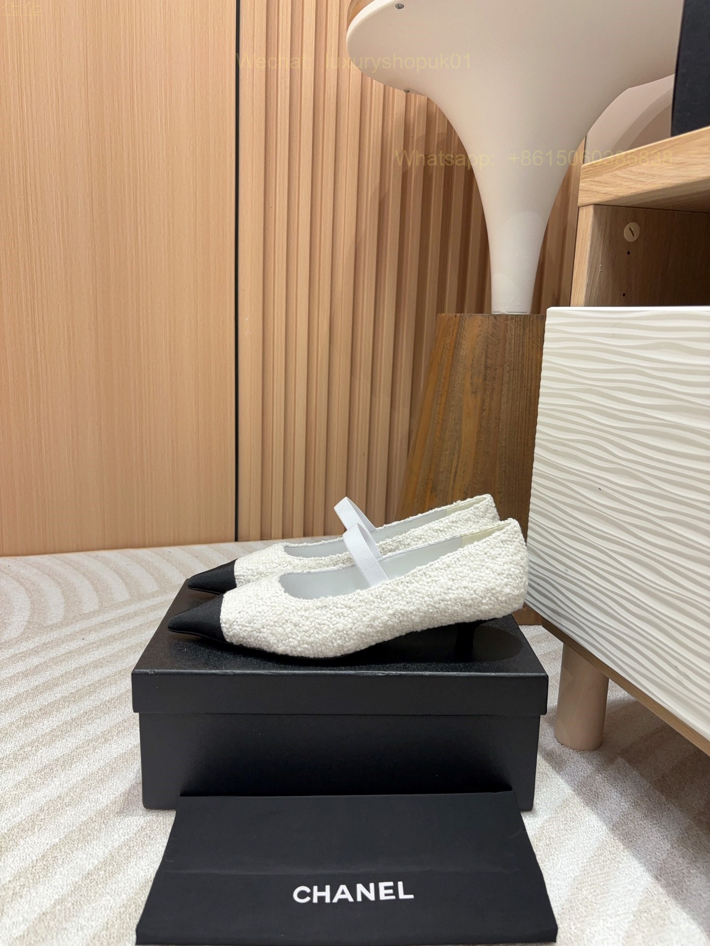 Chanel Tweed CC Pointed Toe kitten heels Pumps Women Shoes