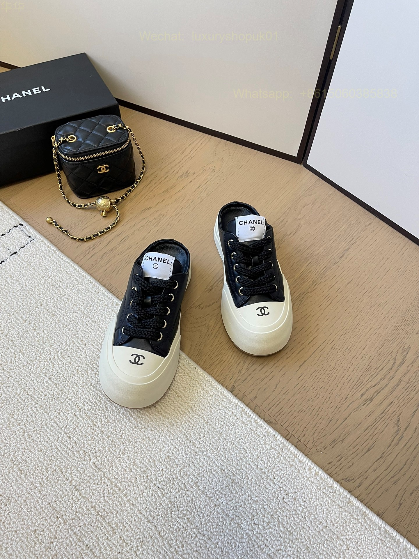 Chanel Slipper Sneaker CC Logo Women Shoes