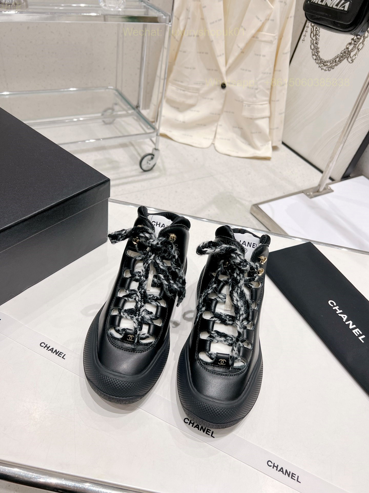 Chanel High top Sneaker CC Logo Women Shoes