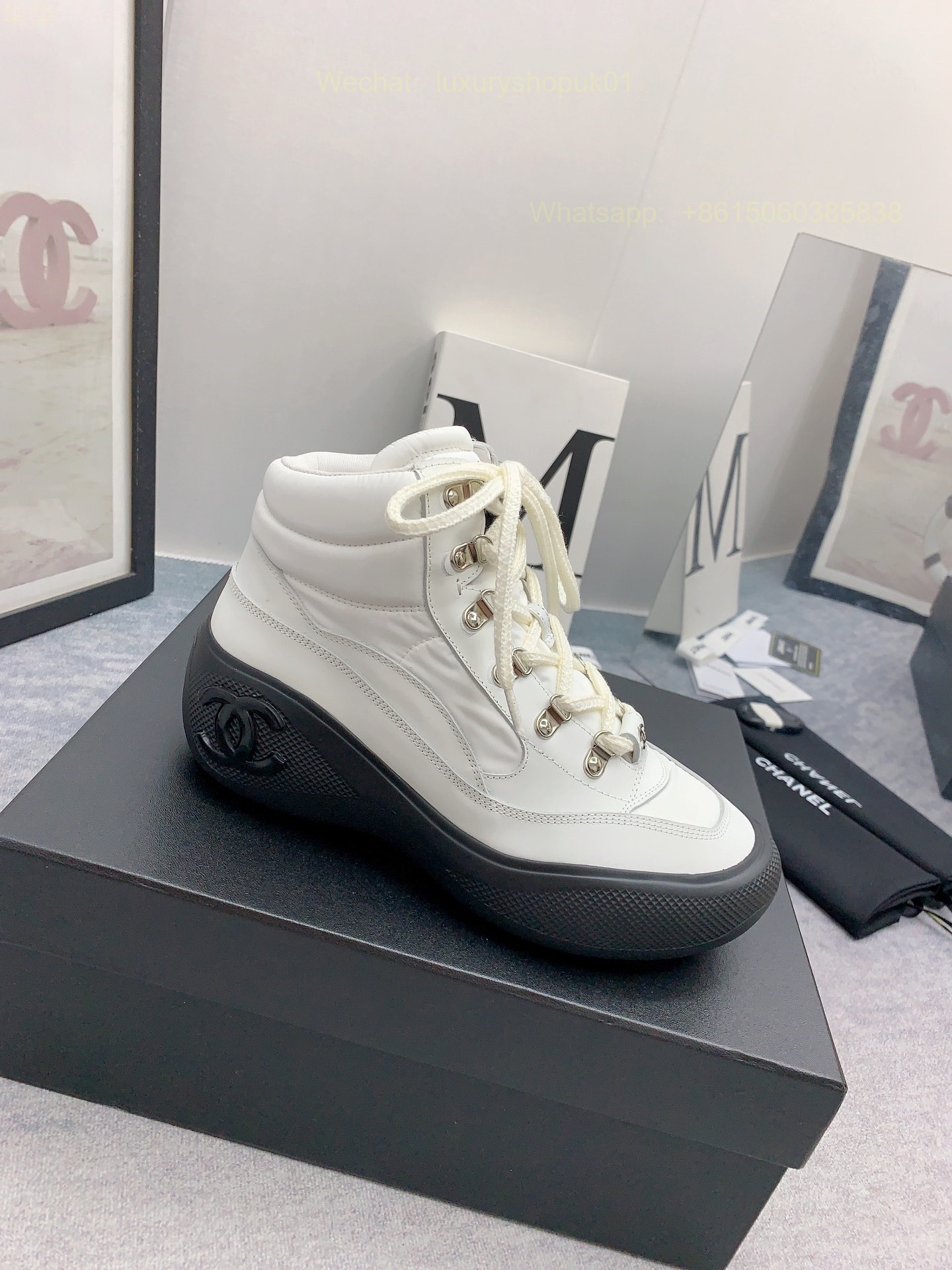 Chanel High top Sneaker CC Logo Women Shoes