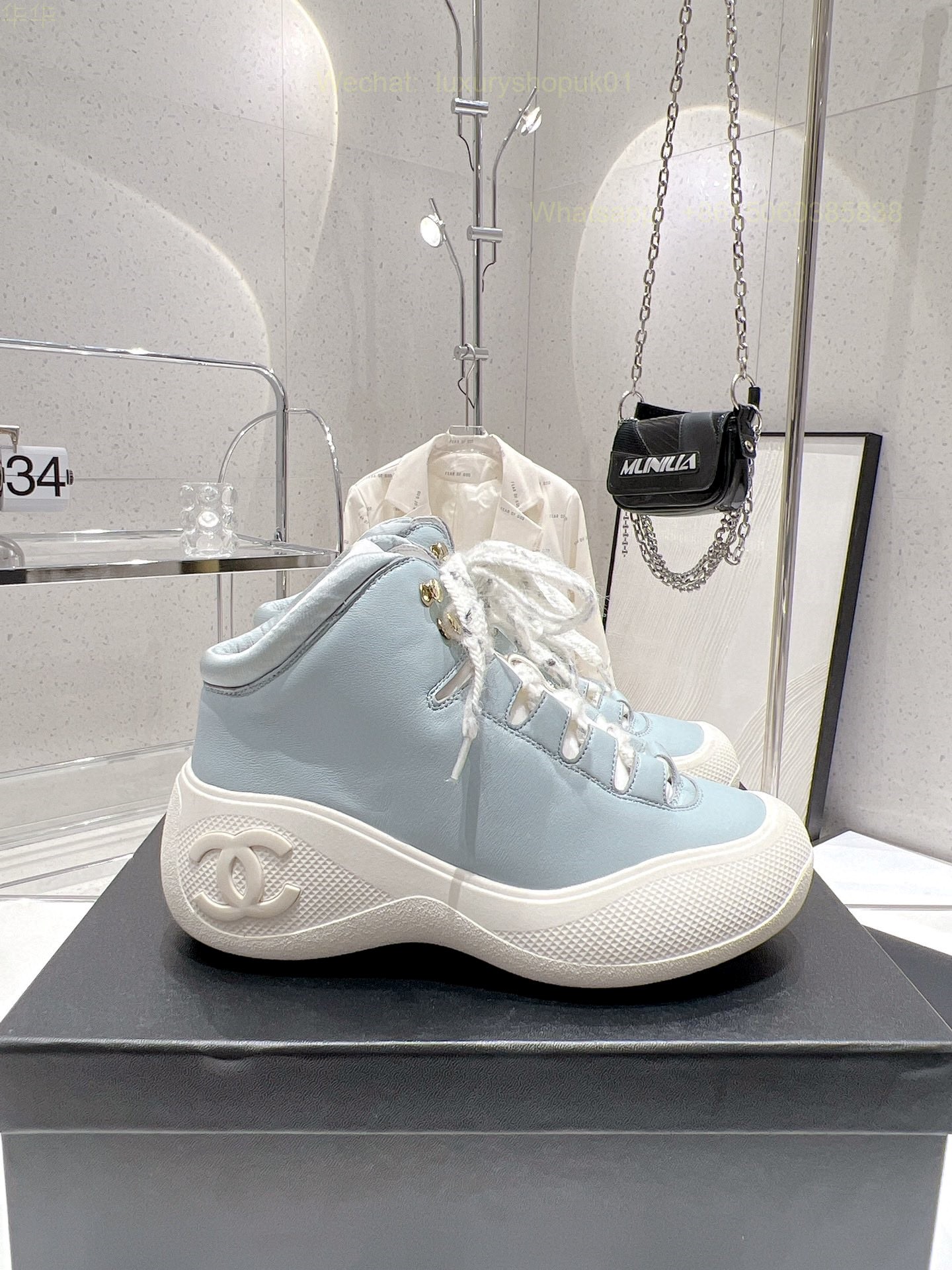 Chanel High top Sneaker CC Logo Women Shoes