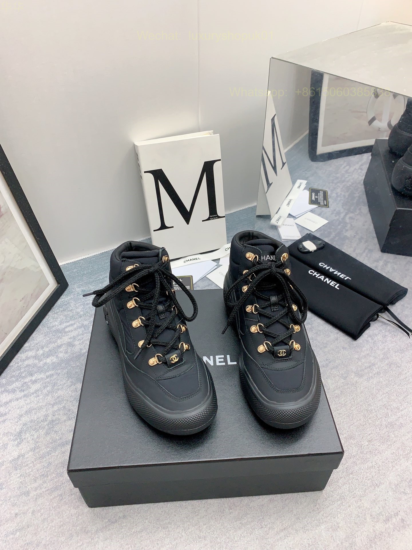 Chanel High top Sneaker CC Logo Women Shoes