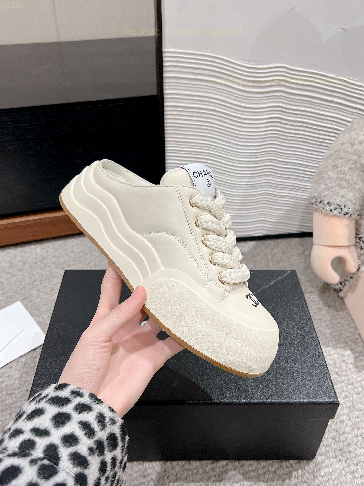 Chanel Slipper Sneaker CC Logo Women Shoes