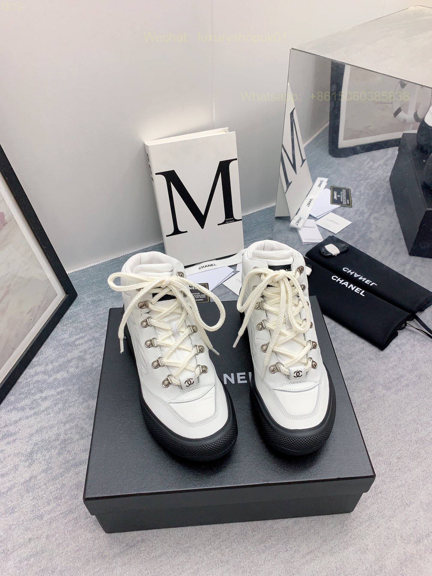 Chanel High top Sneaker CC Logo Women Shoes