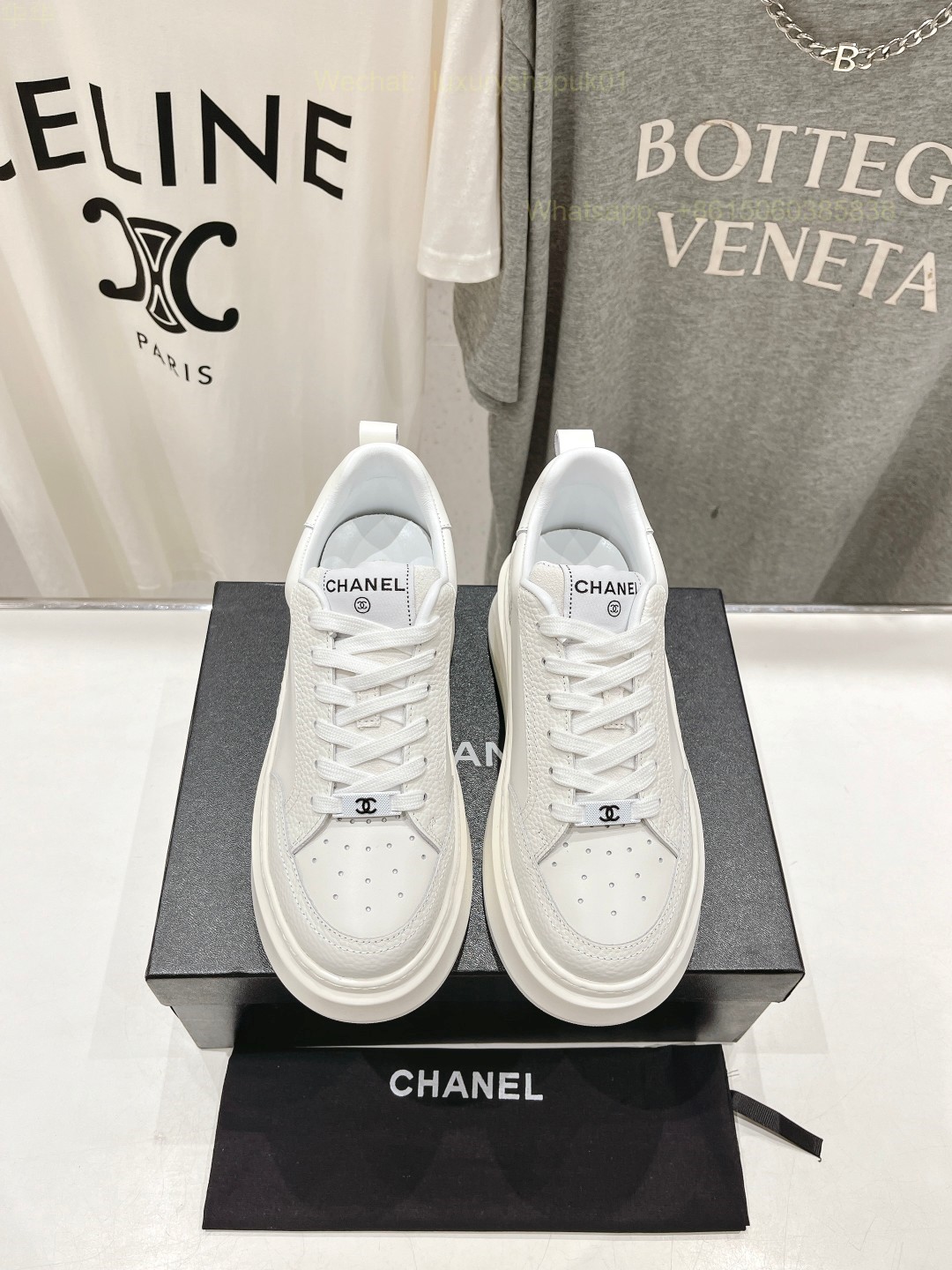 Chanel Platform Sneaker CC Logo Women Shoes